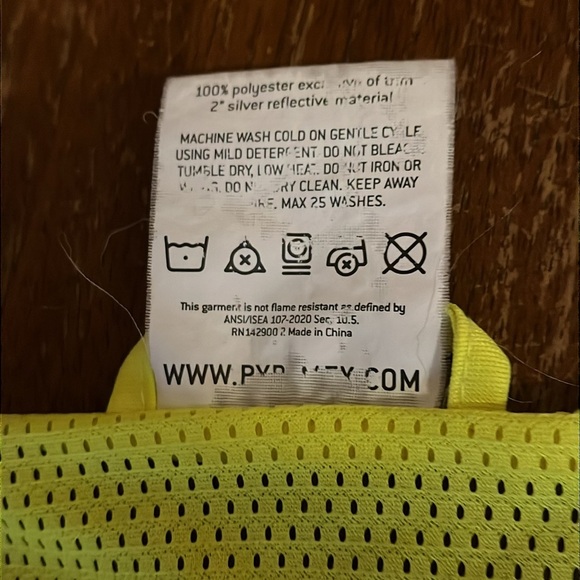 Pyramex Hi Viz Safety Vest Sz Med - Picture 9 of 9